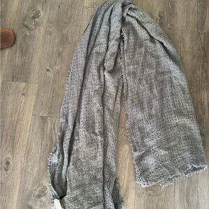 Free People Charcoal Knit Scarf